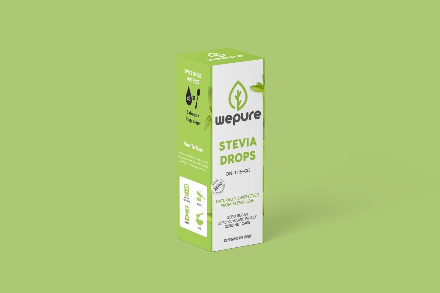 wepure stevia drops original flavor